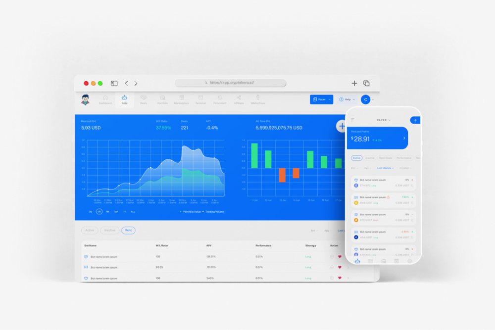 Run crypto trading bots for various strategies such as DCA, Spot Grid, Future Grid and more 