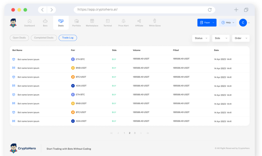 integrate your crypto trading bot with TradingView